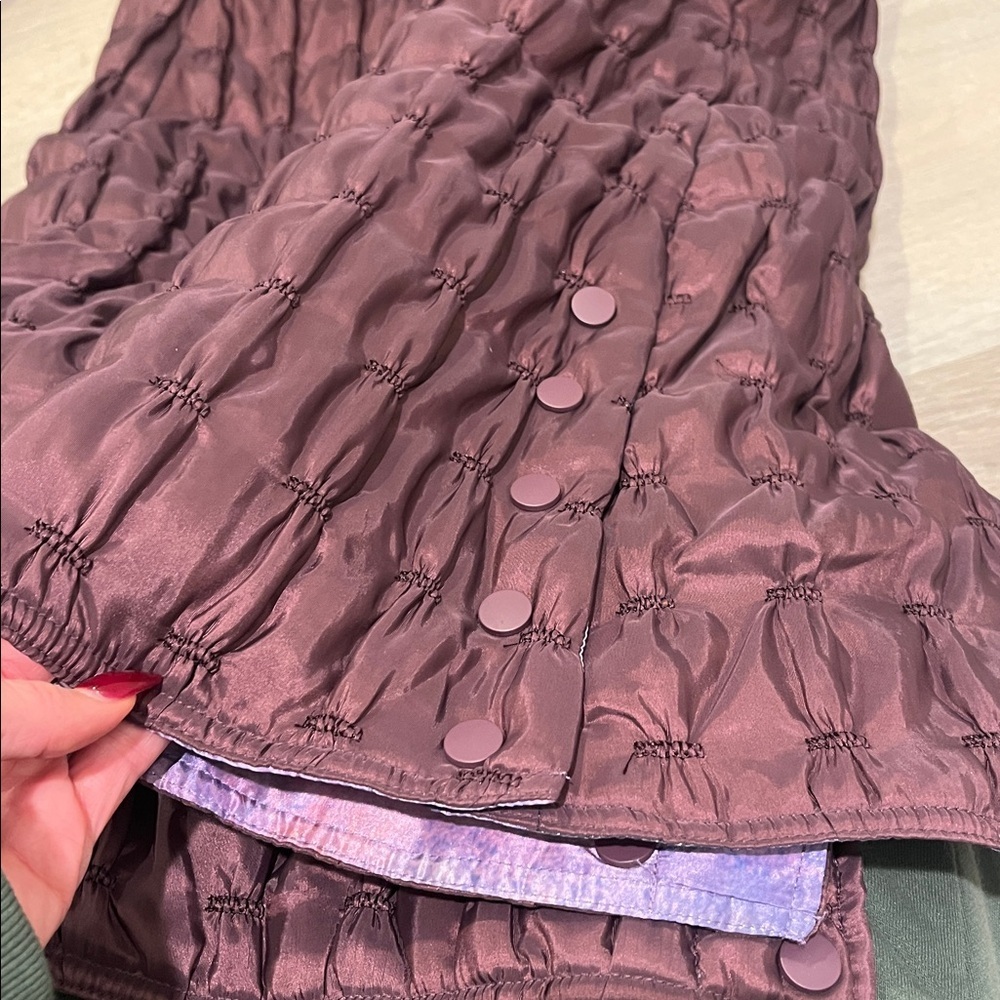 NWT UBU Reversible Quilted Long Jacket COAT art deco to wear wearable art galaxy - Picture 8 of 16